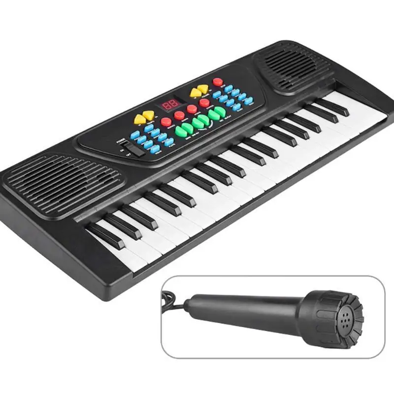 37 Keys Electronic Piano Keyboard Electronic Digital Music Simulation Piano Keyboard Toy Kids Musical Instrument Educational Toy