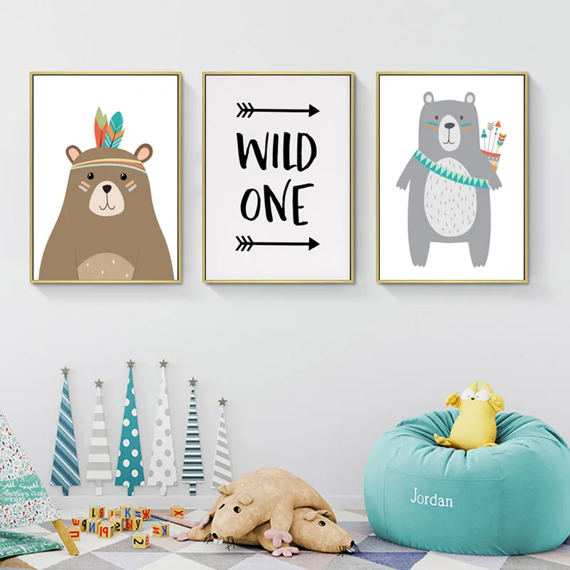 Woodland Animal prints//Nursery wall prints,Tribal wall prints,Boys wall prints