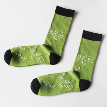 

Math Pattern Men Cotton function Socks fashion personality Casual tide sock men's Unisex sweat-absorbent funny style Socks