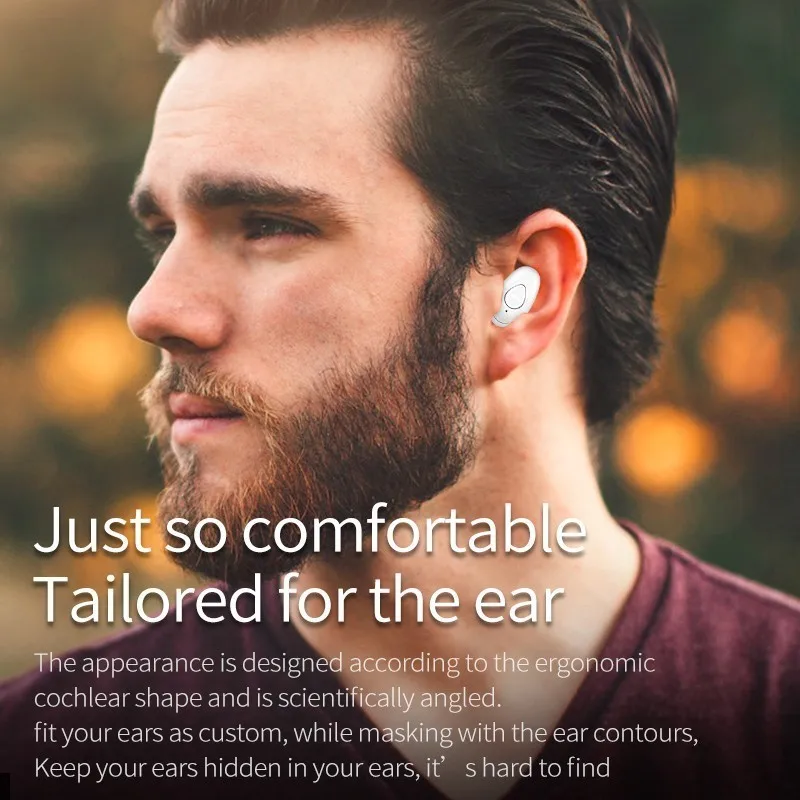 Bluetooth Wireless Earphone Mini Sports Headset Stereo Sound Earbuds 100h Stand-by Unilateral Hands Free For Smartphone Android