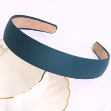 1 PCS Fashion Solid Kunststoff Stirnband Für Frauen DIY Haar Zubehör 3cm Breit Covered Stirnbänder Für Mädchen Retro Dame der Haar Bands