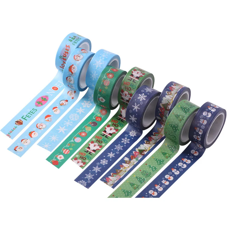 

Christmas Tree Washi Tape Santa Claus Snowman Decorative Adhesive Masking Tapes For Scrapbooking Diy Albums Xmas Decorations