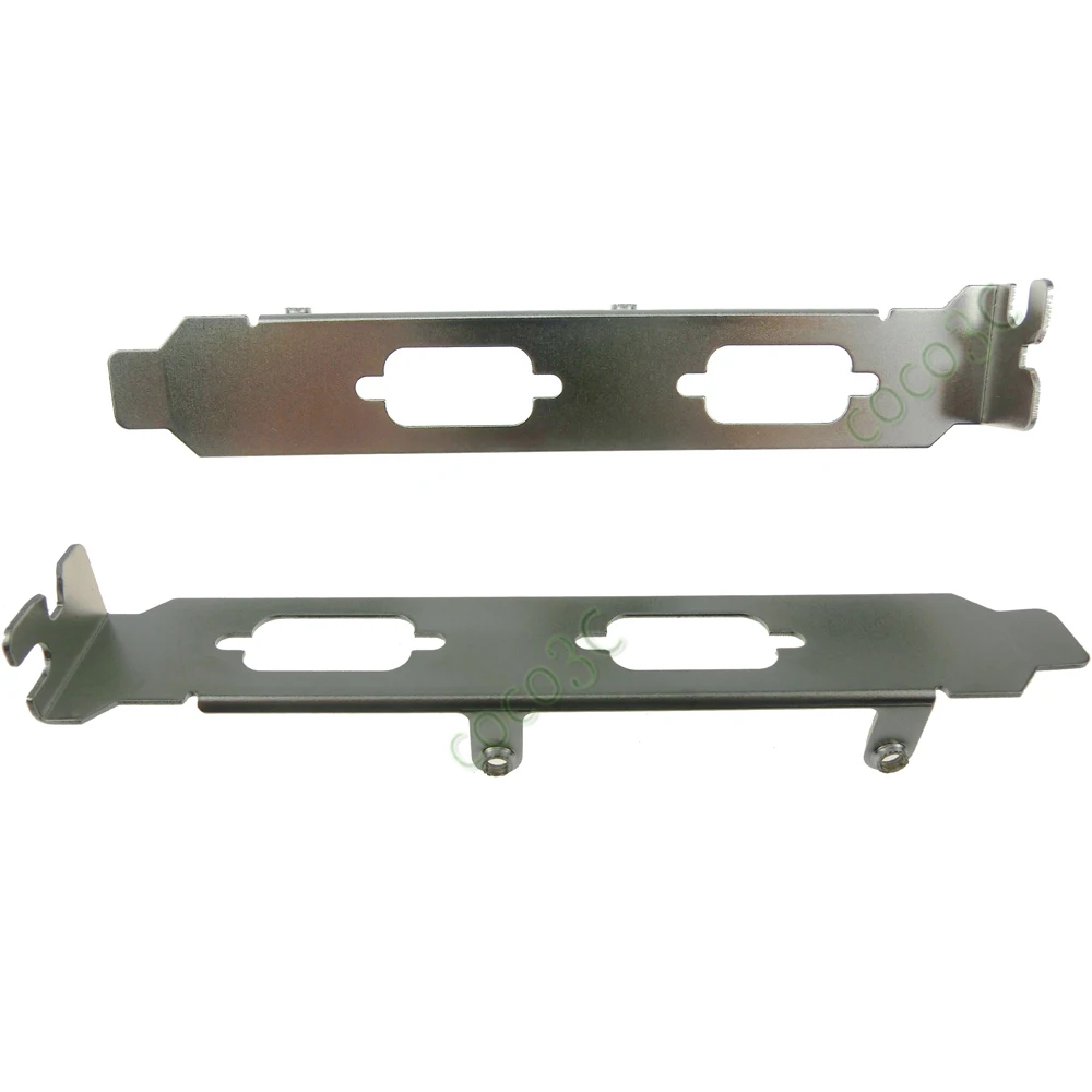 

2 DB9 COM DB15 VGA Port Long Profile Bracket with Screws 12CM RS232 Serial half Full size bracket for 4U PC Chassis
