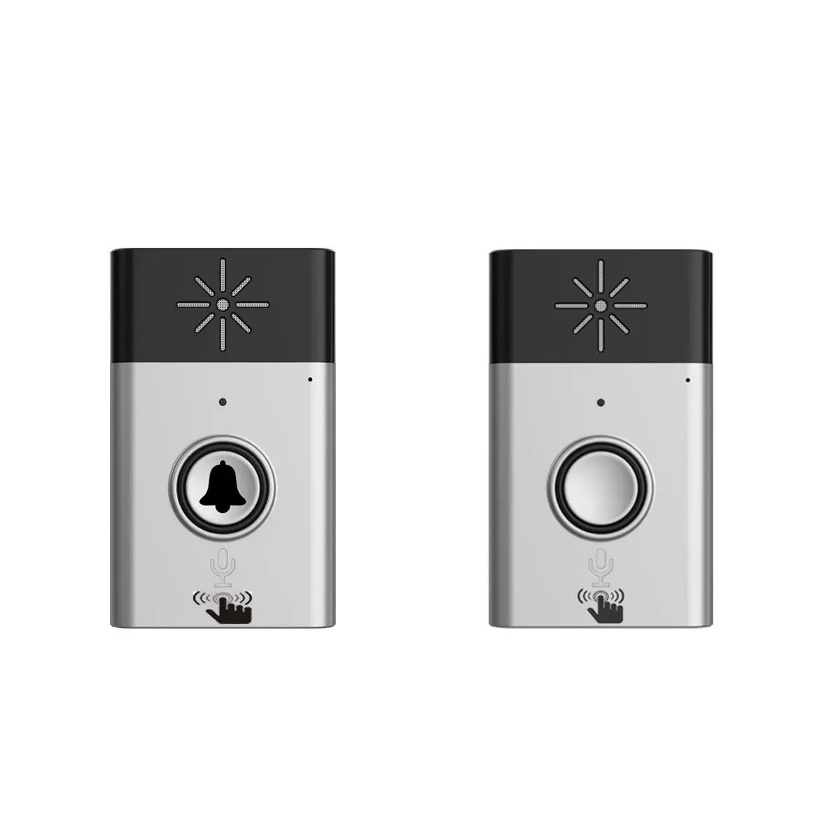 

Wireless Voice Intercom Doorbell Mobile Interphone Indoor/Outdoor Chime Portable EU Plug(Grey)
