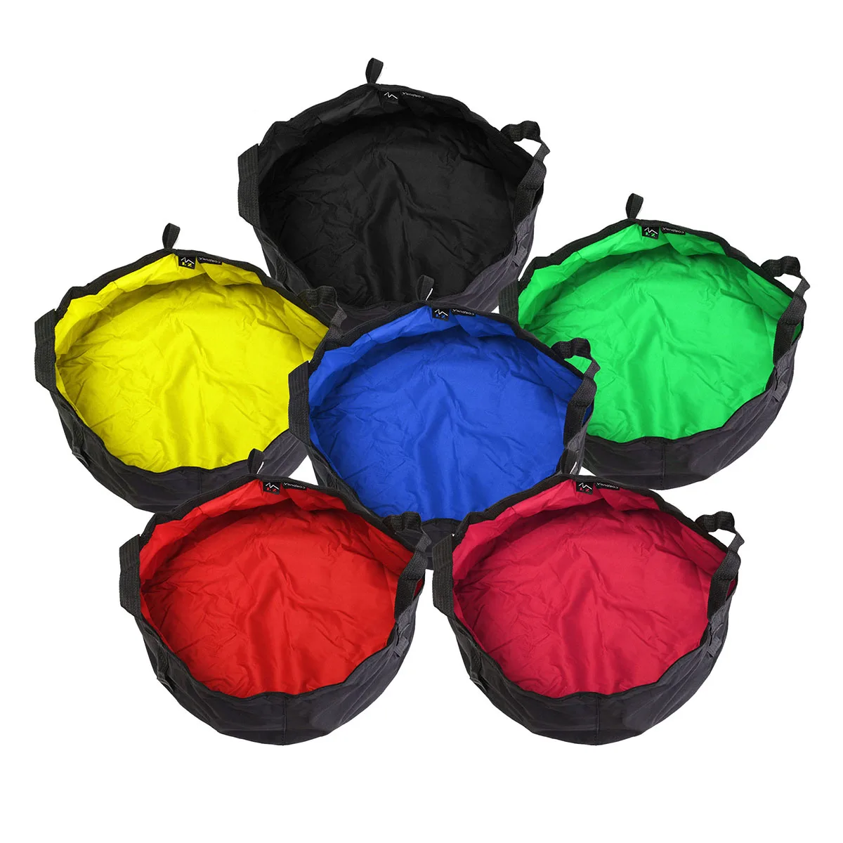 12L portátil plegable lavabo cubo de agua bolsa de baño al aire libre Camping barbacoa 6 colores portátil resistente al agua caliente para Camping