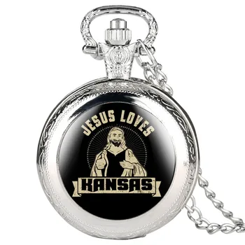 

Relogio Feminino Jesus Love Series Pocket Watch for Men Women Special Pocket Watches Unisex Pendant Gift for Pocket Watch Link