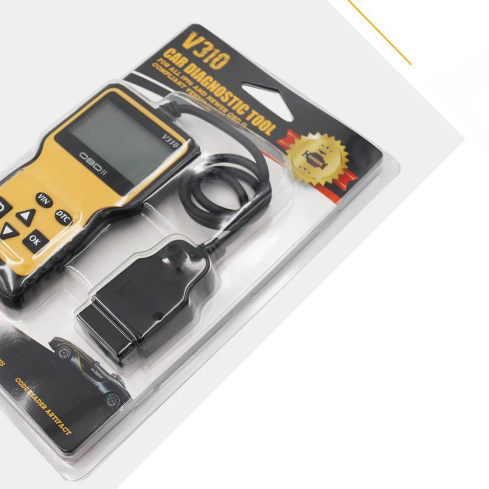 Автомобильный считыватель кодов V310 сканер CAN OBD2 V1.1 16 контактный штекер датчик