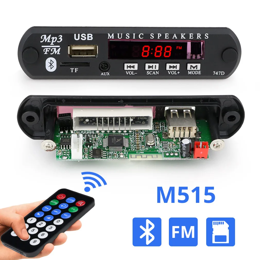 Mp3 Player Bluetooth Decoder Board Wireless Mp3 Module 12V Audio Player