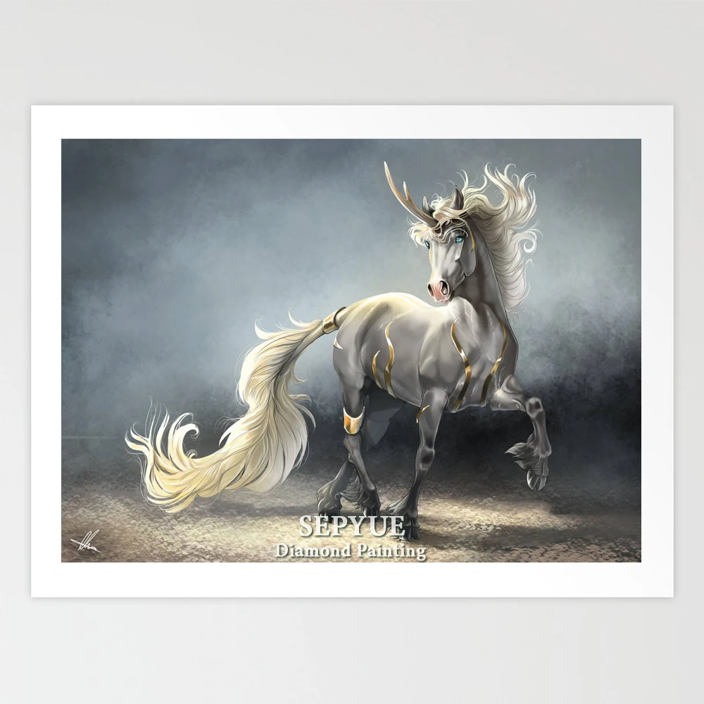 

SepYue 5d Diamond Painting Full Square Diy Diamond Painting Cross Stitch Animal Horses Diamond Embroidery Kits