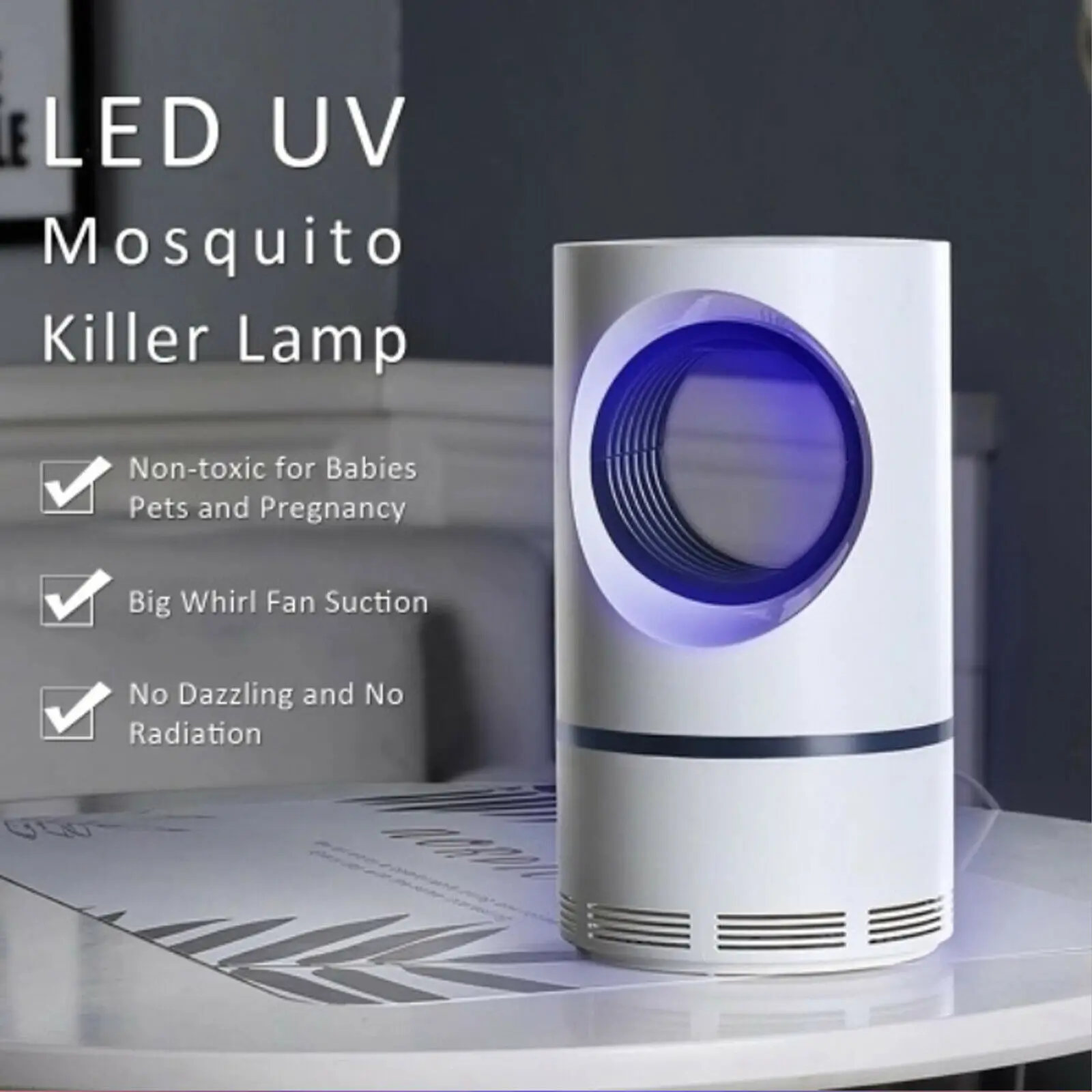 

2019 New USB Power Mosquito Killer Lamp LED Trap Pest Insect Killer Lamp UV Night for Mosquito Fly Electric Repellent Control