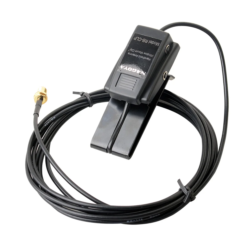 

Nagoya RG-174/U 3M Window Mount Clip Radio Antenna Mounting Bracket RB-CLP SMA-F for BaoFeng UV-5R GT-3 UV-82 BF-888S H777