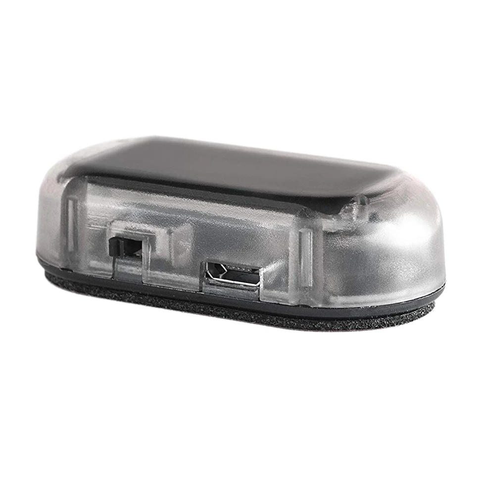

Car Solar Power Simulated Dummy Alarm Warning Anti-Theft Led Flashing Security Light Fake Lamp Blue