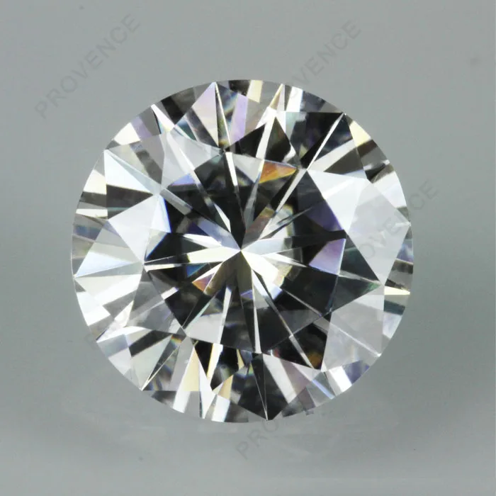 Moissanite IJ цвет 4 3 мм 0.36ct желтоватого бриллиантового ограненного сертификата Charles