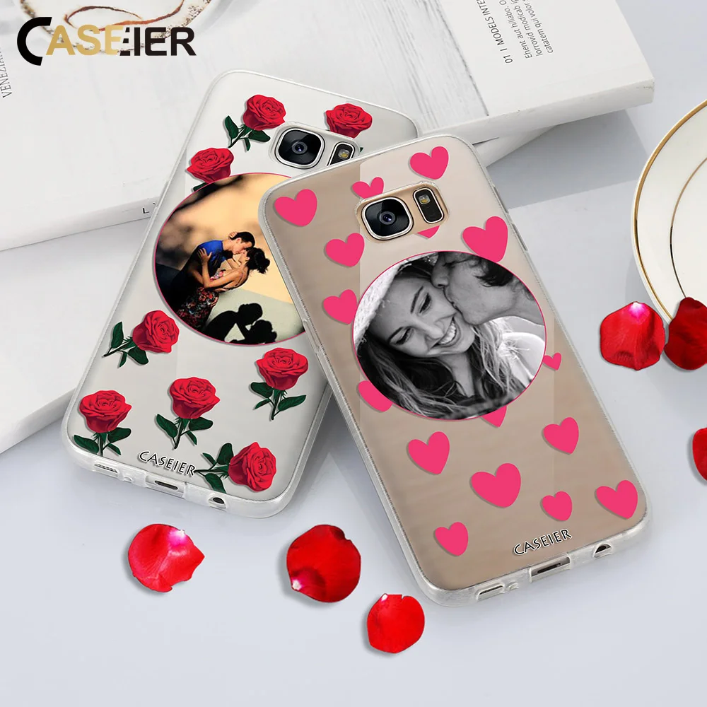 Caseier модный DIY чехол для телефона Samsung Galaxy S8 Plus S6 S7 edg Мягкий силиконовый подарок на