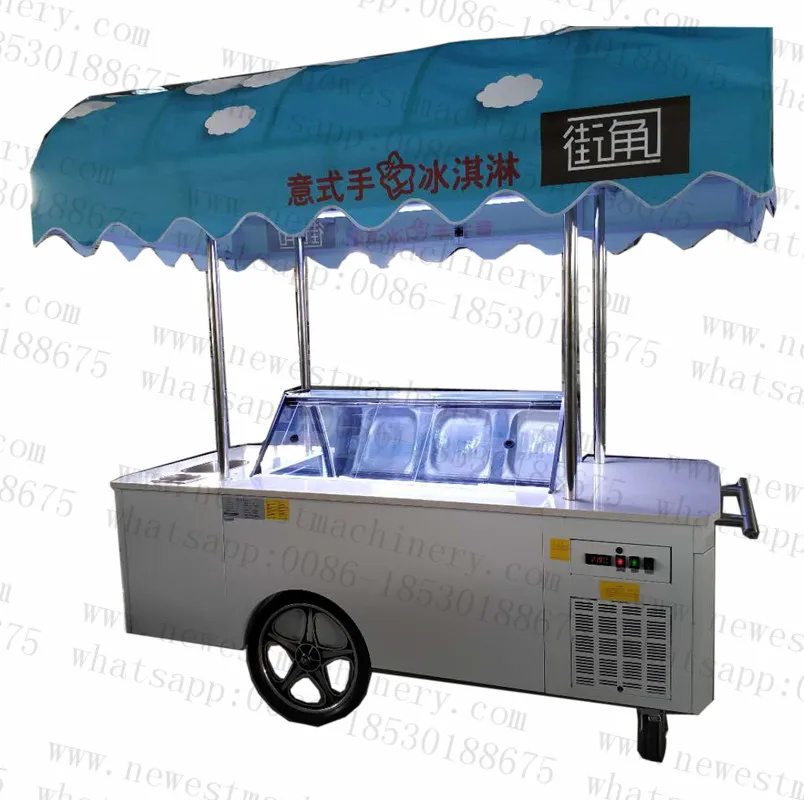 

New design italian ice cream cart/ice cream truck/ice cream push cart
