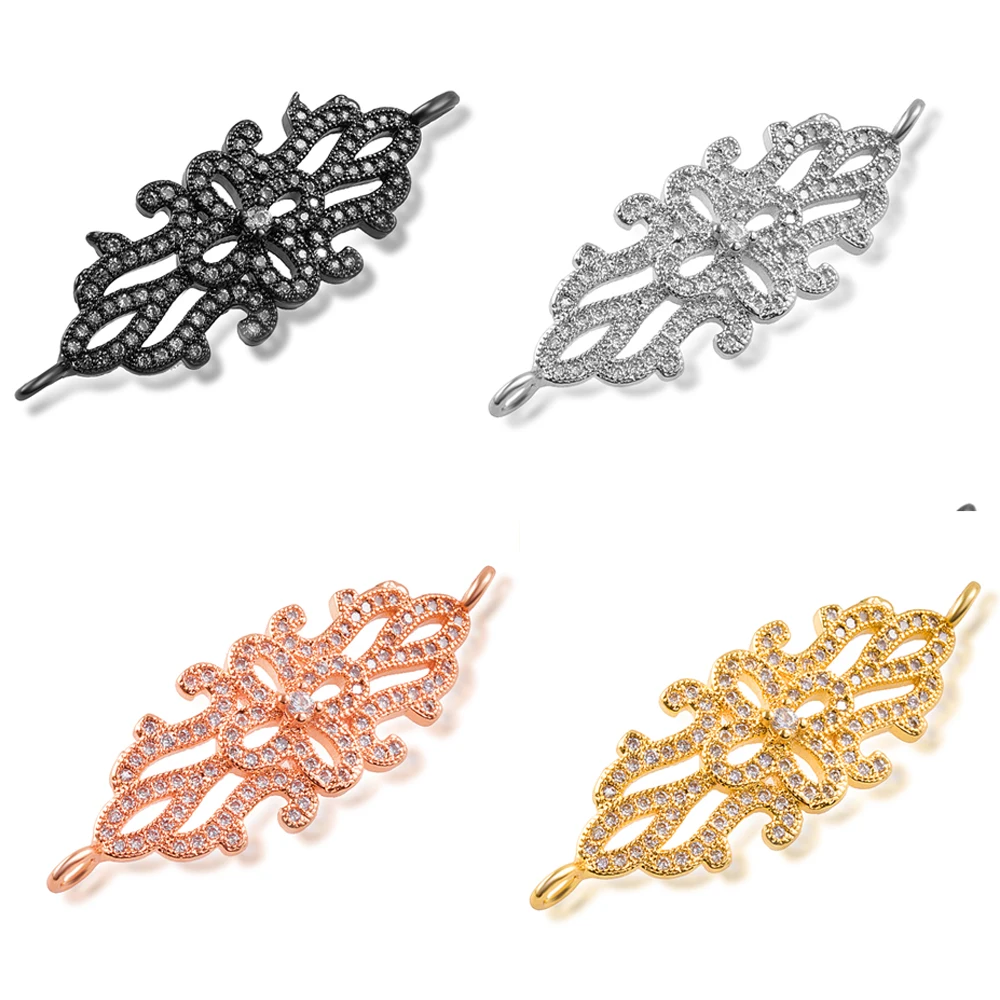 

Filigree Jewelry Findings And Components For Making Jewelry For Bracelet Diy Accessories Four Color Black Silver Dropshipping