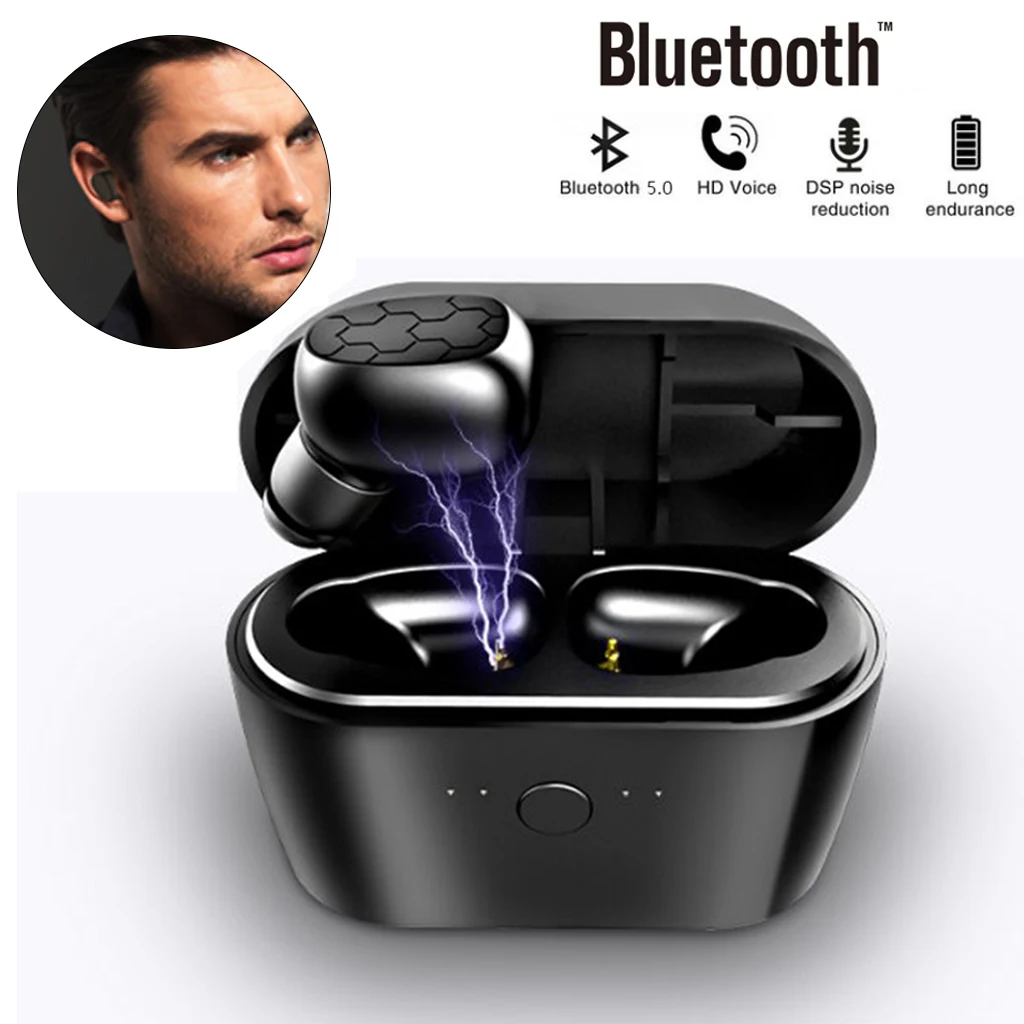 

X1 Mini Wireless Bluetooth Earphone TWS Waterproof Stereo Earbuds Sport Hand-free Headset for iPhone Samsung Xiaomi Phone