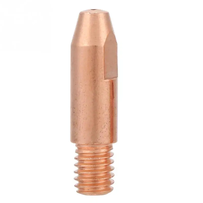 Горячая 20 шт. M6 Медь контактные наконечники сварочные сопла для 24KD типа для сварки MIG/MAG сварочный фонарь 0,8/1,0/1,2 мм
