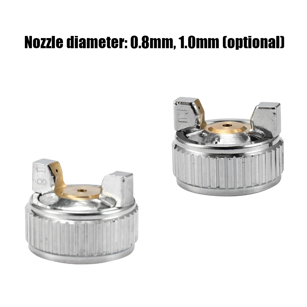 0.8mm/1.0mm 3pcs Stainless Steel Nozzle Set for H-2000 HVLP Air Spray Machine Kit Brush Accessories | Инструменты