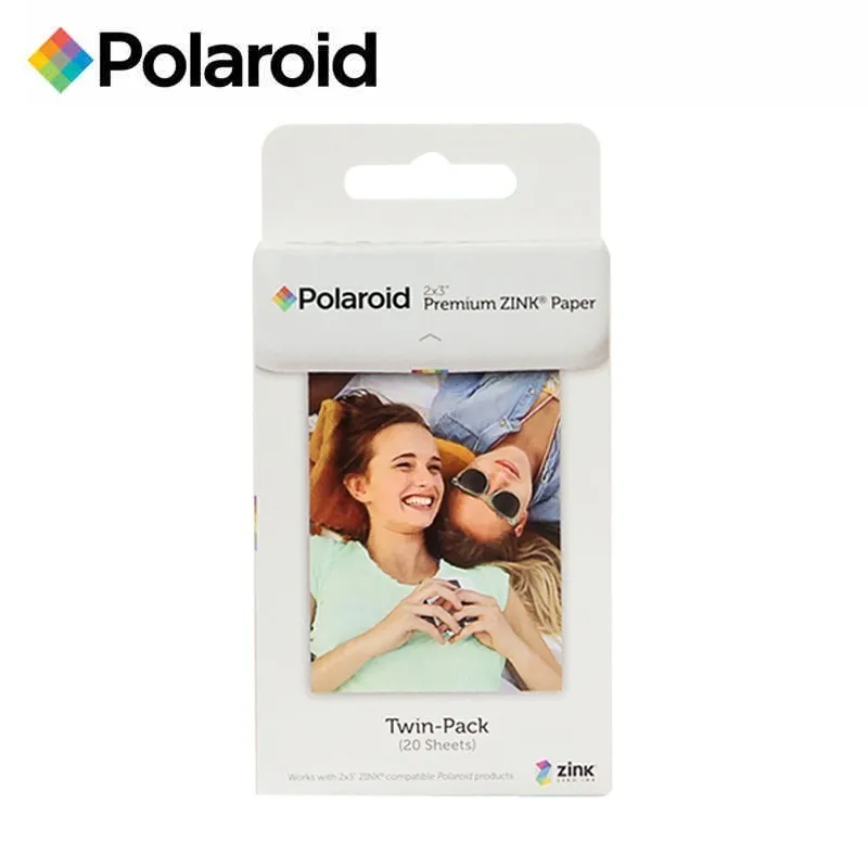 Пленка Polaroid Instax 2x3 дюйма Премиум ZINK фотобумага двойной пакет 20/50 листов для
