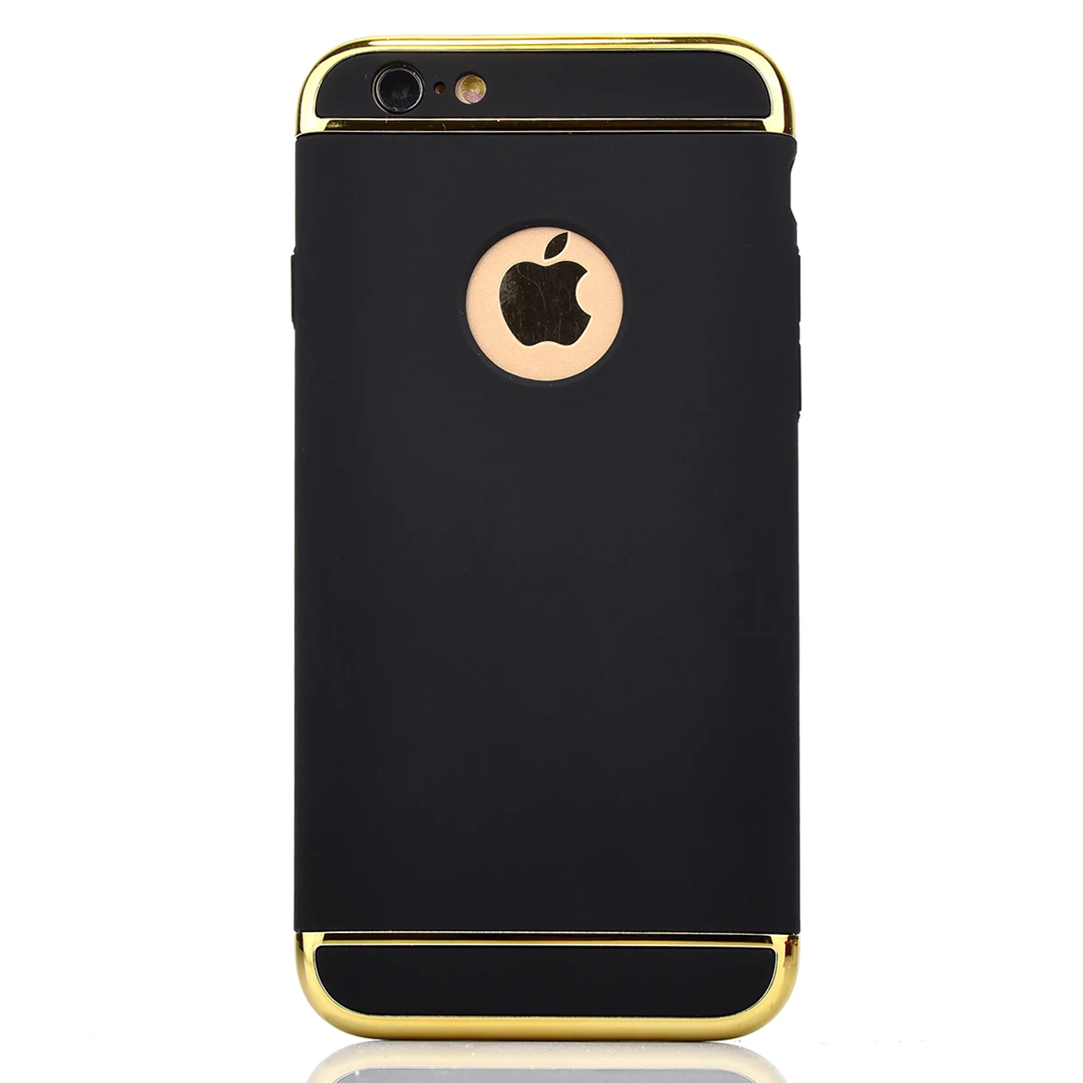 For iPhone 6 6S Case Luxury Electroplating 3 in 1 Removable Matte Hard