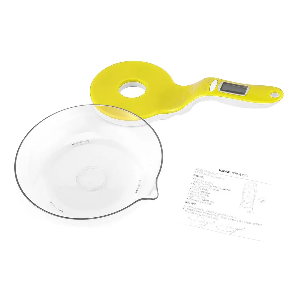 Hand-held Hanging Household Kitchen Scale Electronic 3kg Food Ingredient Intelligent Baking Gram Weight | Дом и сад