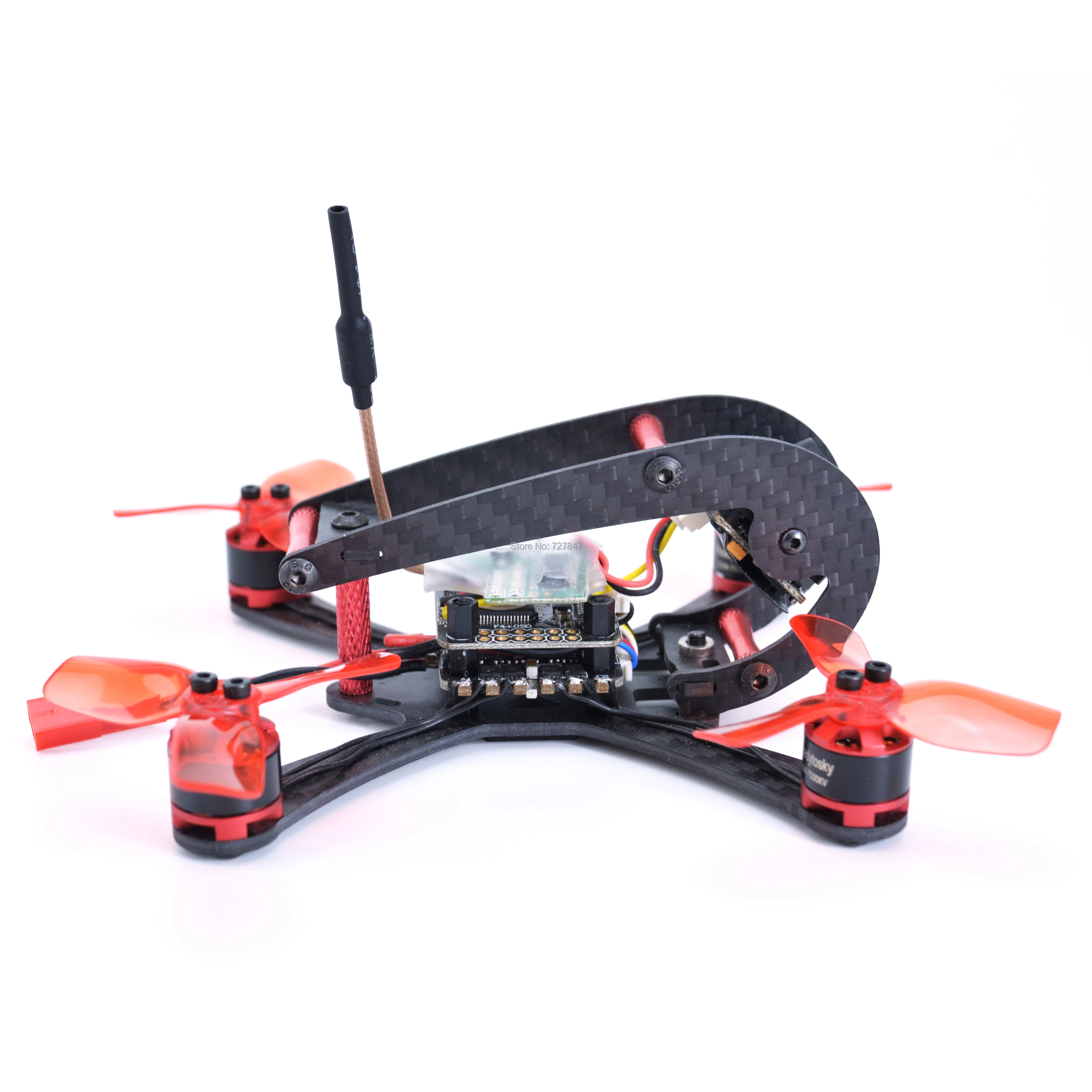 Квадрокоптер FPV X118 карбоновый мини с рамкой 118 мм F3/F4 Flytower 1104 мотор 7500KV 700TVL камера