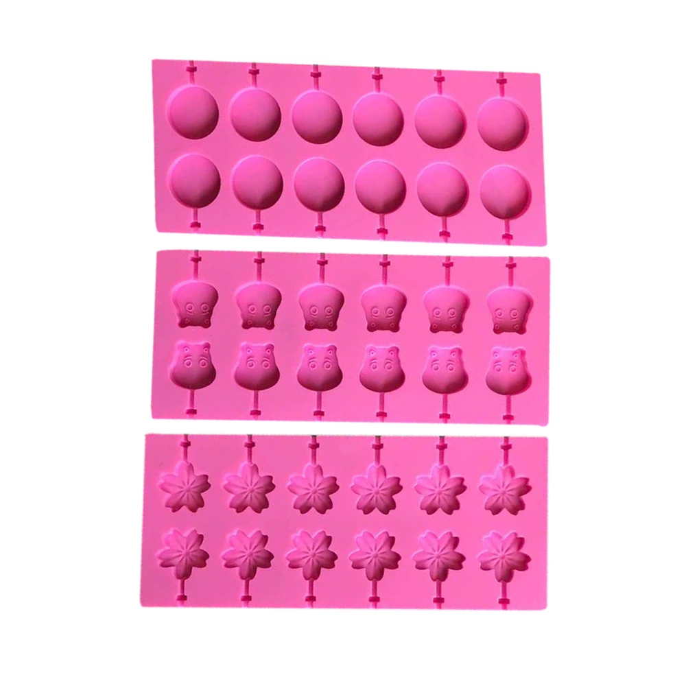 

Silicone Lollipop Molds Round Lollipops Candy Cake Pastry Form Silicone Mold For Baking Soap Lolly Pop Cake Decorating Tools