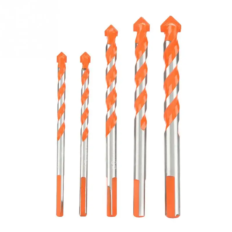 

5Pcs Triangle Handle Alloy Multifunctional Drill Bits 6-12mm Blade Diameter for Electric Drill functional