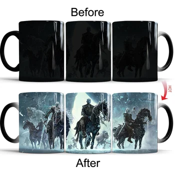 

Game of Thrones The Others Mug Creative Magic coffee mug cups color changing mugs Heat Reactive Mugs