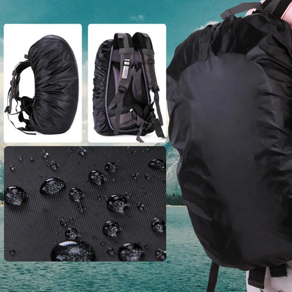 

Mounchain 35-70L Outdoor Backpack Bag Dust Rain Cover Protable Waterproof Anti-tear Anti-UV Backpack Cover for Camping Hiking