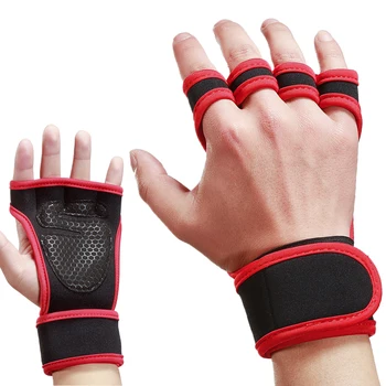 

Gym Gloves Weight Lifting Training Gloves Women Men Fitness Sports Body Building Gymnastics Grips Gym Hand Palm Protector