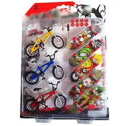 Игрушка мини скейтборды для пальцев велосипеды Для детей Подарки Прохладный веселые развивающие