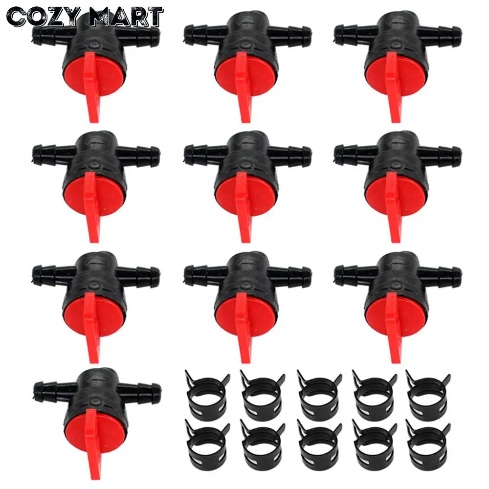 10x InLine Fuel Gas Cut Shut Off Valve Petock For 1/4" ID Line Briggs & Stratton 494768 698183 | Инструменты