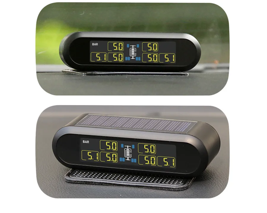 Беспроводная система контроля давления в шинах TPMS + 6 с ЖК дисплеем внешним