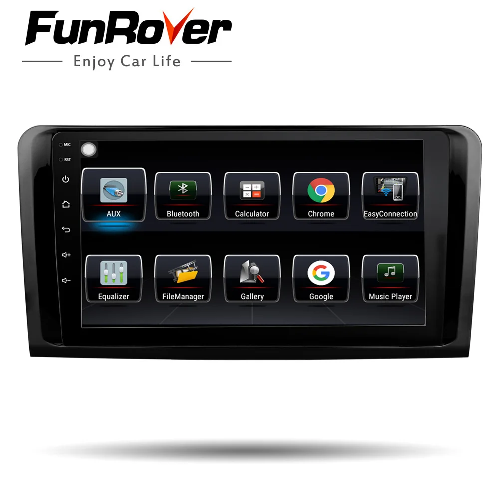 Funrover android8 0 2din font b car b font dvd player For Mercedes Benz ML W164