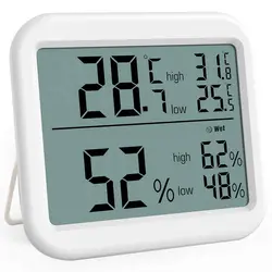 Крытый термометр, цифровой гигрометр с большой Экран и значок Дисплей, влажность индикатор измерителя термометр для комнаты, высокой