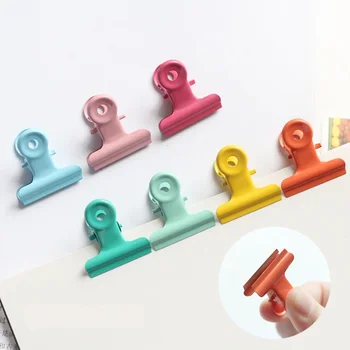 

10pcs/set 30mm w54 Pink Mint Green w10 Clamp Chancery Documents Holder Floder Holder Set Paper Clip