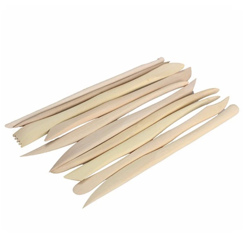 

10 Pcs Modeling Ceramice Tool Wooden Clay Sets Modeling Clay Tools Set Polymer Sculpture Knife Wood Carving Crafts