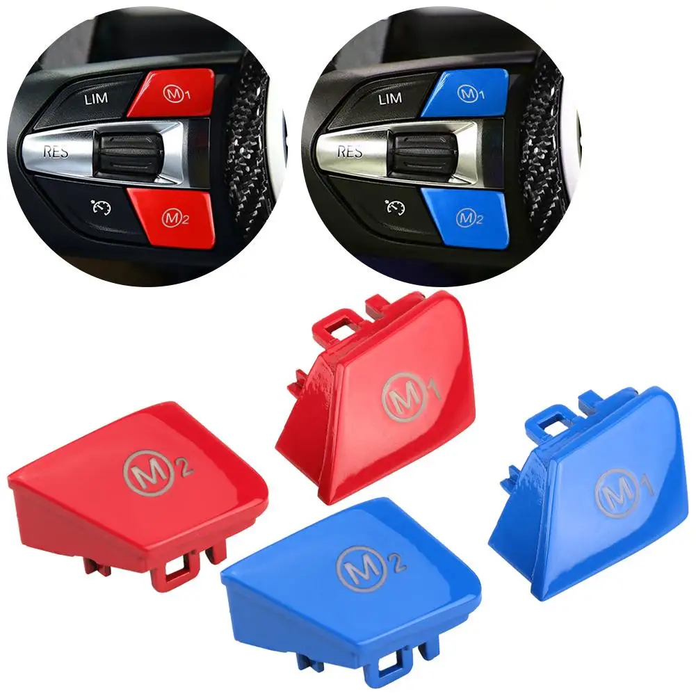 

1 Pair Car Steering Wheel M1 M2 Mode Switch Button Decoration Universal for BMW M3 M4 F80 F82 F83