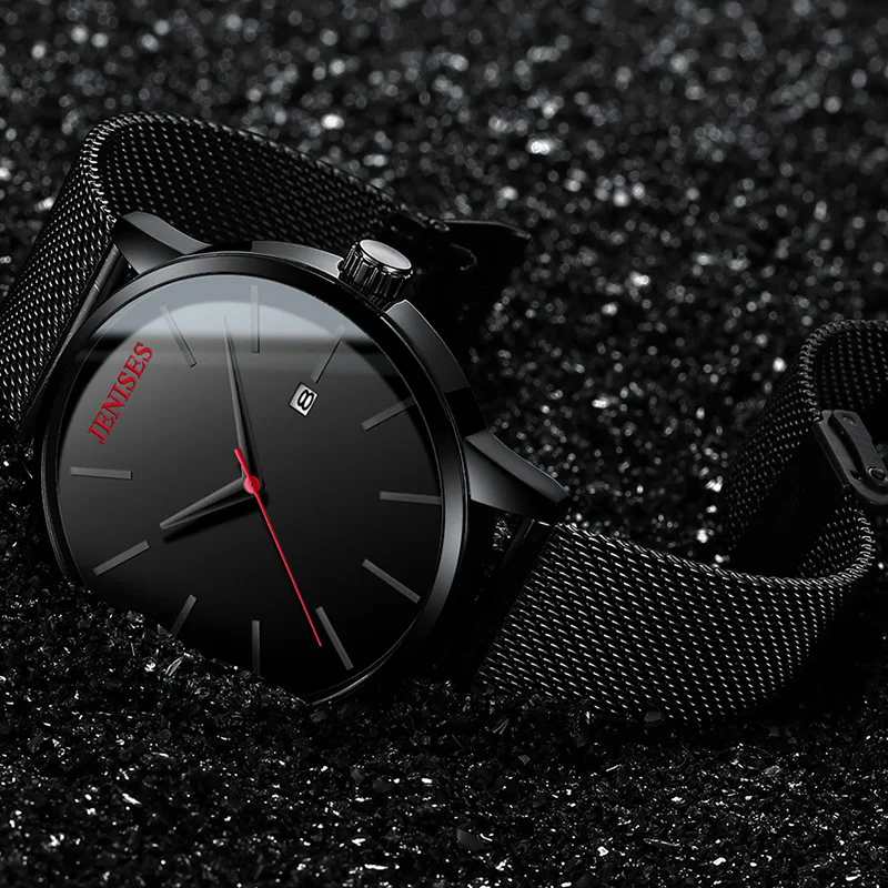 2019 Ultra Thin Fashion Male Wristwatch Waterproof Scratch-resistant Business Men Watch Clock Top Brand Luxury Relogio Masculino