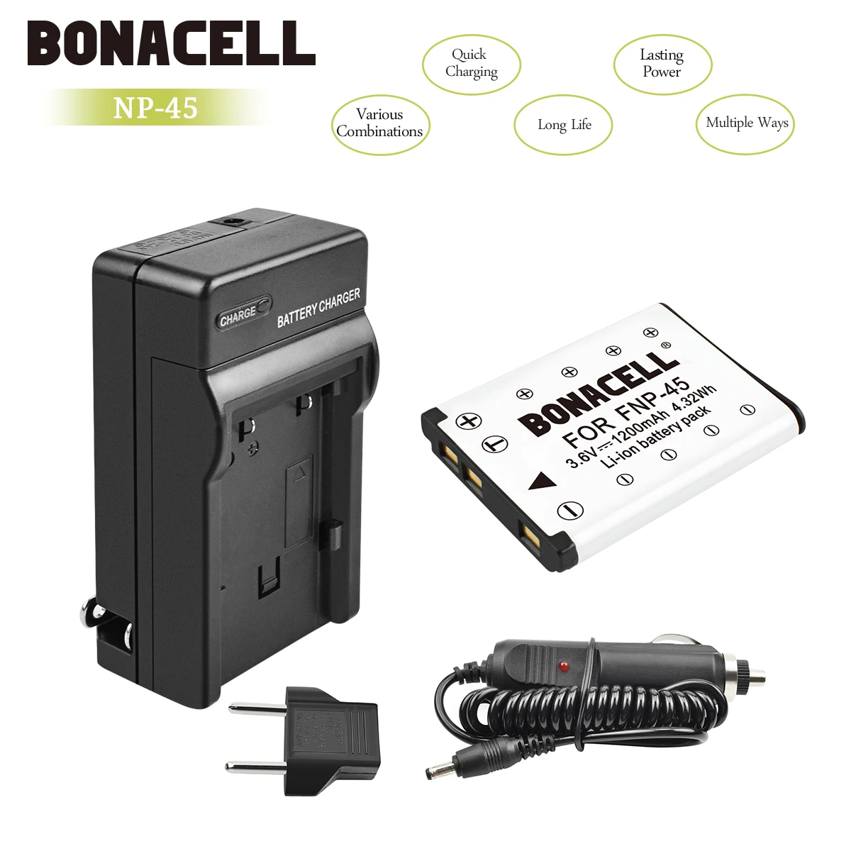 Bonacell Li-40B Li ion аккумулятор 40B 42B Батарея+ Зарядное устройство для цифровой камеры Olympus Li-42B NP-45 для Nikon EN-EL10 D-Li63 D-Li108 NP-80 CNP80 KLIC-7006 L50