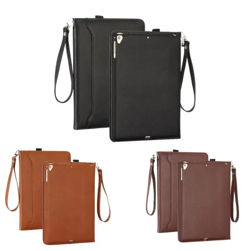 

Hang Rope Leather Wallet Protective Case Cover for iPad 9.7inch 2017 2018