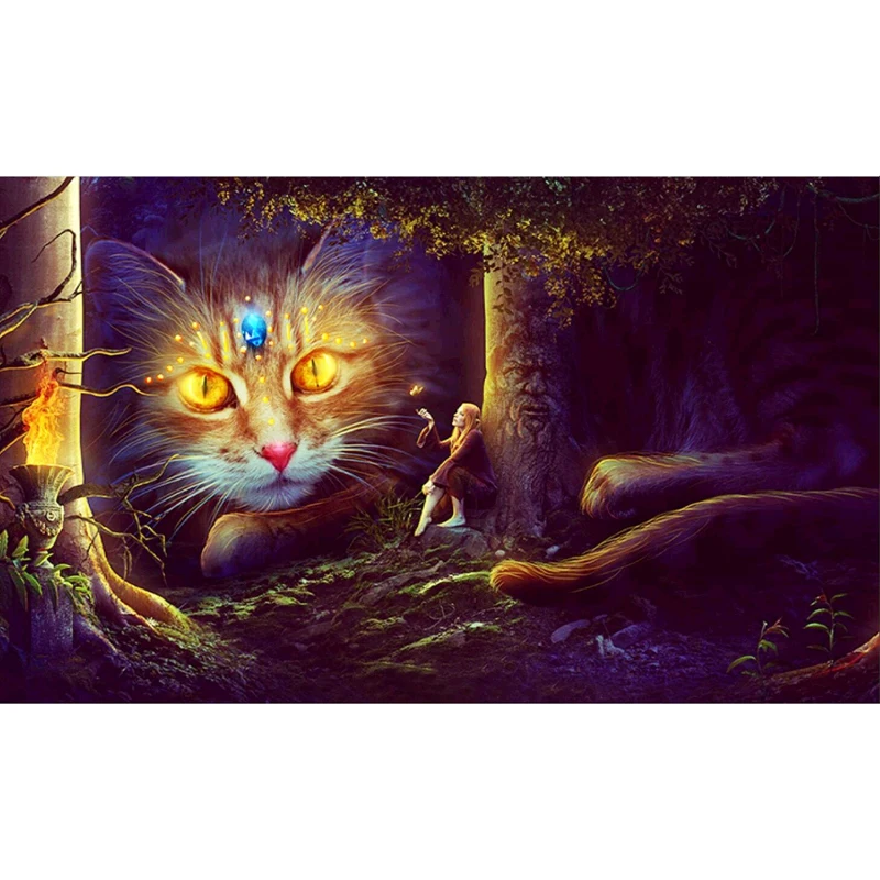 

5D Diamond Painting Painted Cartoon Animals Cats Embroidery Animal Cross Stitch Embroidery Crafts Decoration