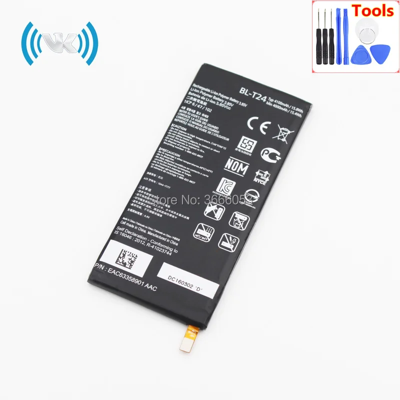 VK 4100mAh/15.8Wh 3 8 V BL-T24 Аккумулятор для LG K220 X Power K220ds K220dsK K220dsZ K220Y K220Z K450 LS755 U610