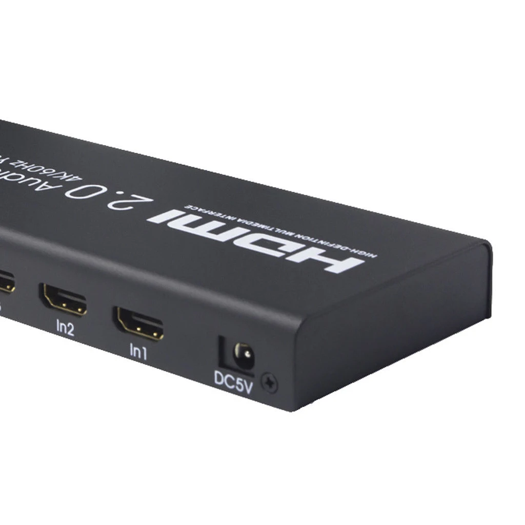 Hdmi 2 0 к аудио эксрактор коммутатор 4X1 4K @ 60Hz 3D для Декодер каналов кабельного