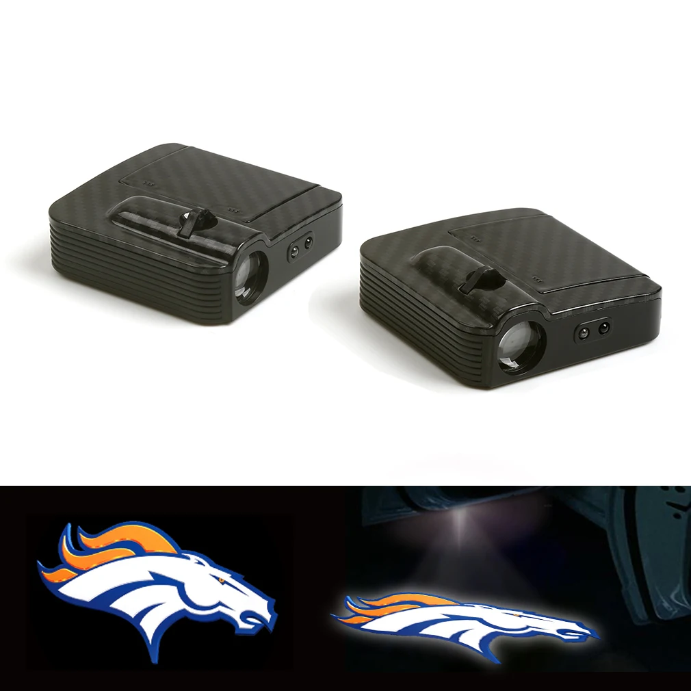 

Denver Broncos Logo Car Door Wireless LED Ghost Laser Projector Shadow Light 12V