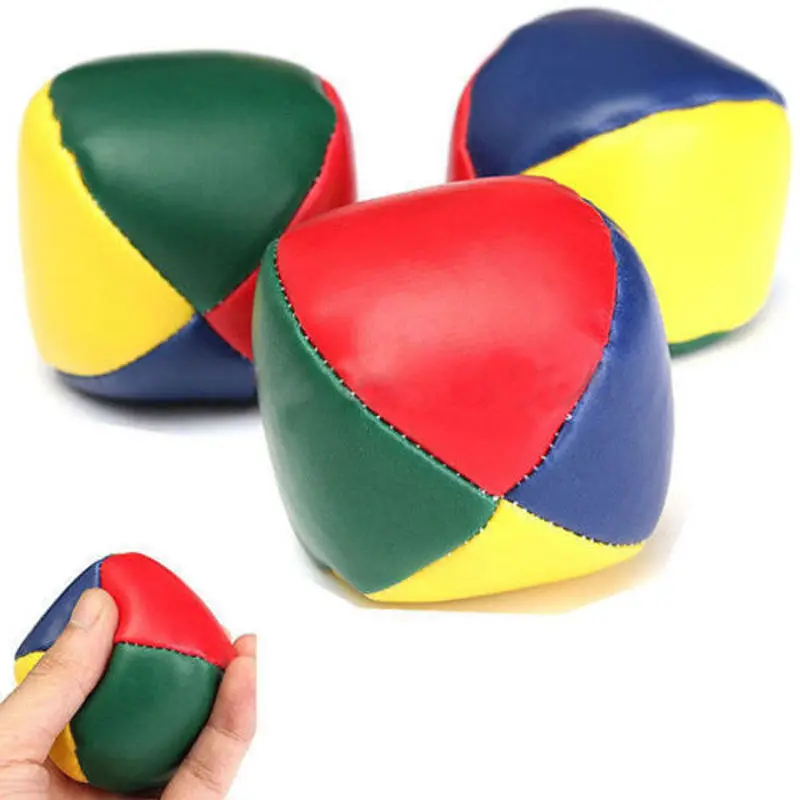 32018 Newest Hot 3 Juggling Toy Plush Stuffed Balls Bean Bags Mind