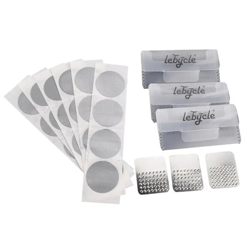 

8Pcs Mountain Bike Tire Patch Free Glue Fast Dead Fly Road Bike Strong Pre Glued Super Patch Puncture Repair Kit