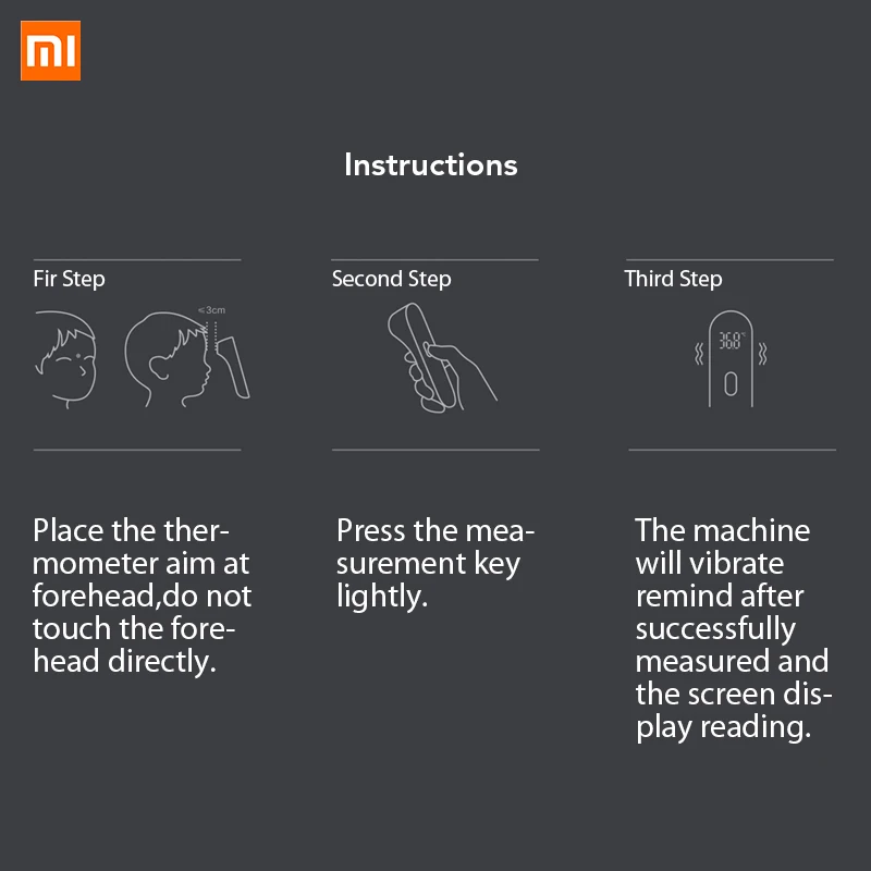 Бесконтактный LED термометр Xiaomi Mijia iHealth оригинальный цифровой инфракрасный для